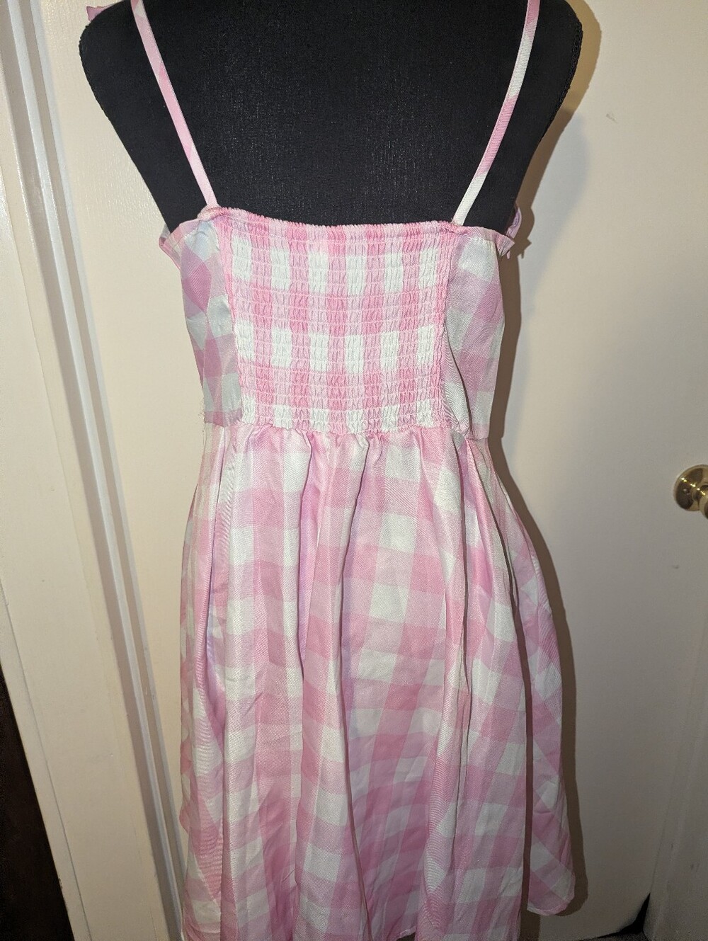Pink Gingham Beach Barbie Doll Cosplay Dress - Picture 15 of 16